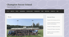 Desktop Screenshot of championsoccerschool.com